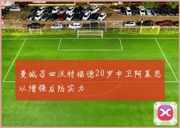 曼城召回沃特福德20岁中卫阿莱恩以增强后防实力